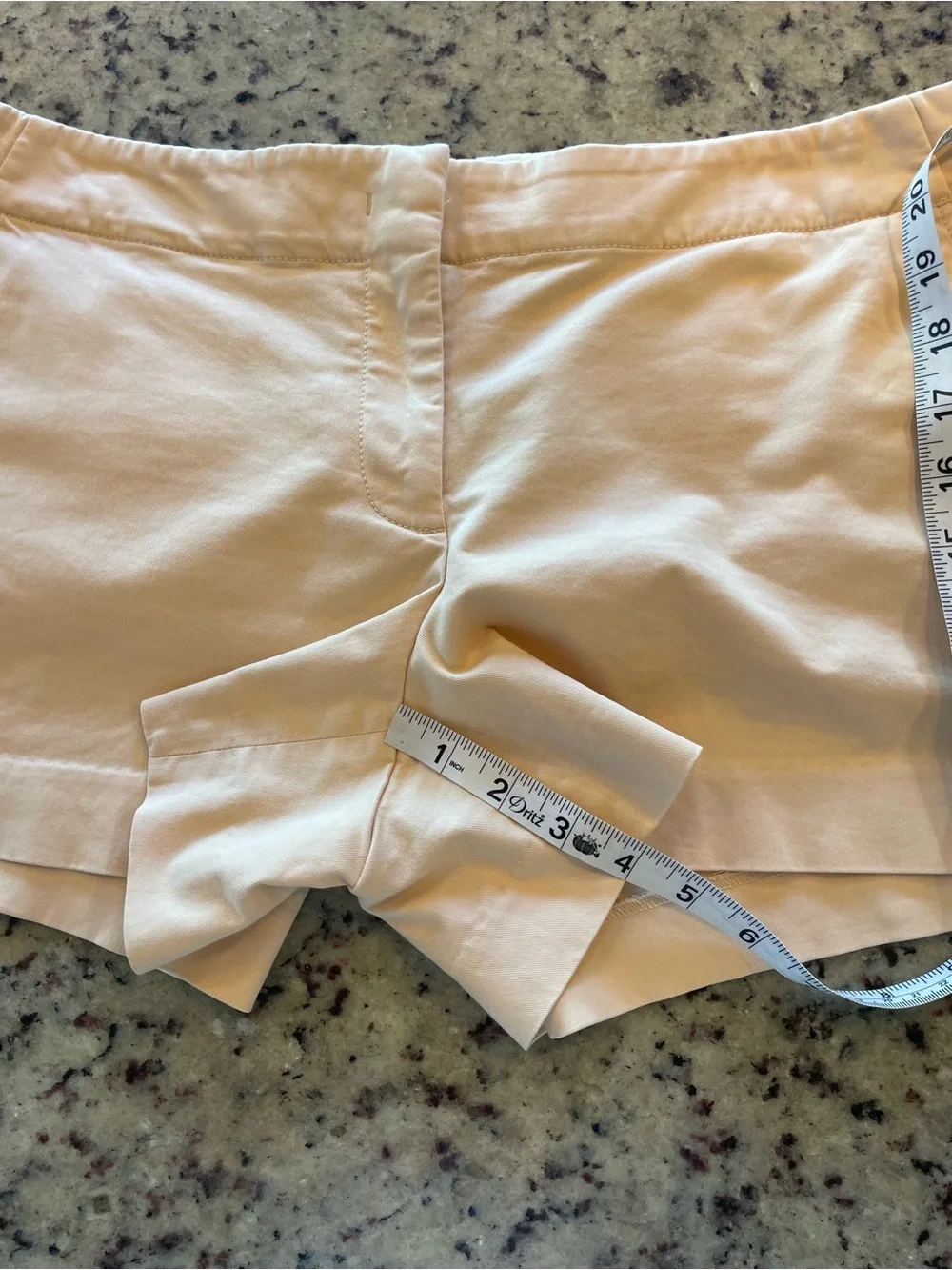 New J. Crew Cotton stretch chino Shorts in Light peach 10
